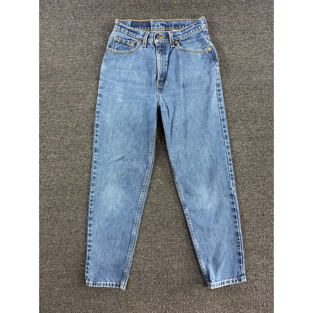Levi's 521 Tapered Leg Jeans 10 PET M Blue Excellent High Rise Women